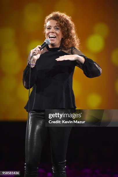 Michelle Wolf performs on stage during The Robin Hood Foundation's 2018 benefit at Jacob Javitz Center on May 14, 2018 in New York City.