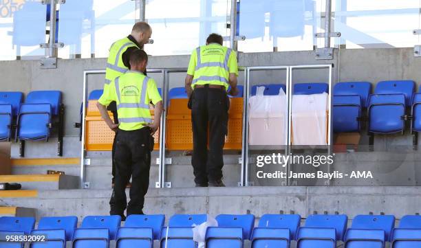 Shrewsbury Town become the first Football League club in England to install permanent safe standing at their Montgomery Waters Meadow Stadium at New...