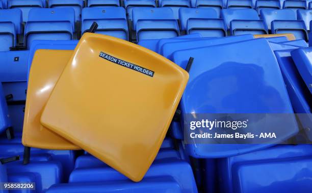 Shrewsbury Town become the first Football League club in England to install permanent safe standing at their Montgomery Waters Meadow Stadium at New...