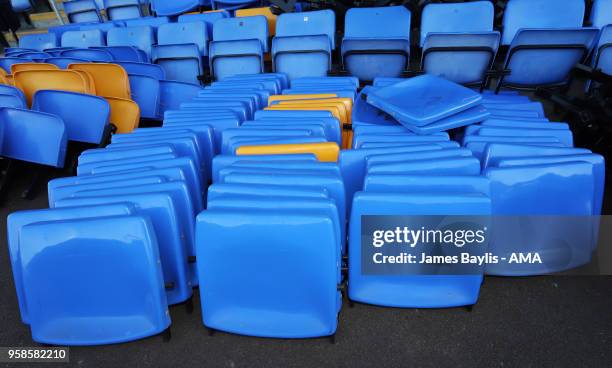 Shrewsbury Town become the first Football League club in England to install permanent safe standing at their Montgomery Waters Meadow Stadium at New...