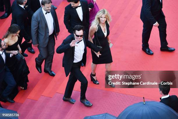 Michael Madsen and DeAnna Madsen attend the screening of "BlacKkKlansman" during the 71st annual Cannes Film Festival at Palais des Festivals on May...