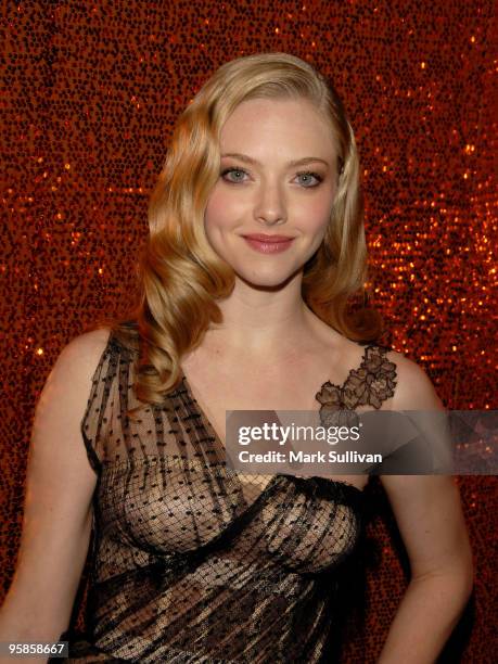 Actress Amanda Seyfried attends HBO's Post 67th Annual Golden Globes party at Circa 55 Restaurant on January 17, 2010 in Beverly Hills, California.