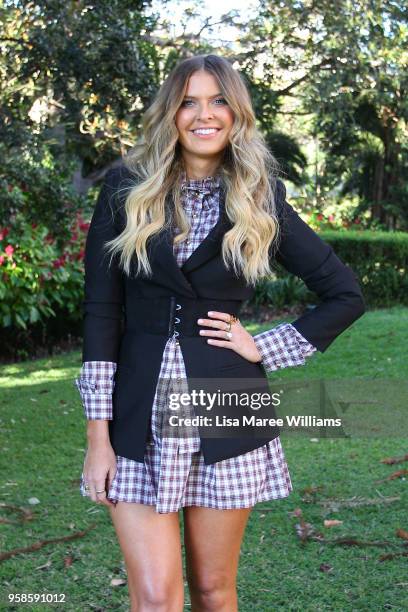 Elle Ferguson arrives ahead of the MacGraw show at Mercedes-Benz Fashion Week Resort 19 Collections at the Swifts, Darling Point on May 15, 2018 in...