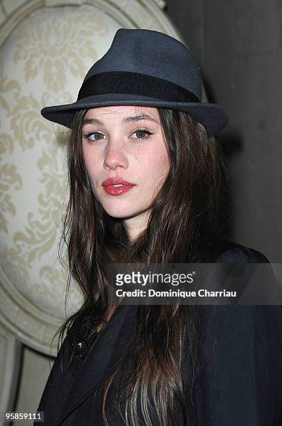 Actress Astrid Berges Frisbey attends the Chaumet's cocktail party for Cesar's Revelations on January 18, 2010 in Paris, France.