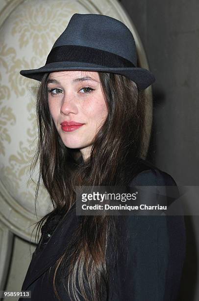 Actress Astrid Berges Frisbey attends the Chaumet's cocktail party for Cesar's Revelations on January 18, 2010 in Paris, France.