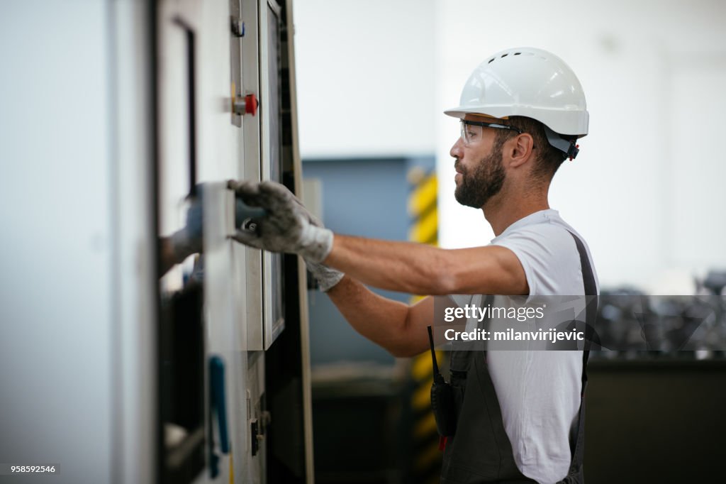 Industrial Technician Operating in Power Substation