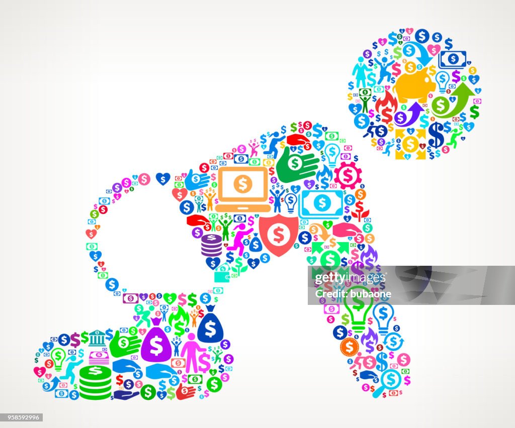 Baby Money Vector Icon Pattern