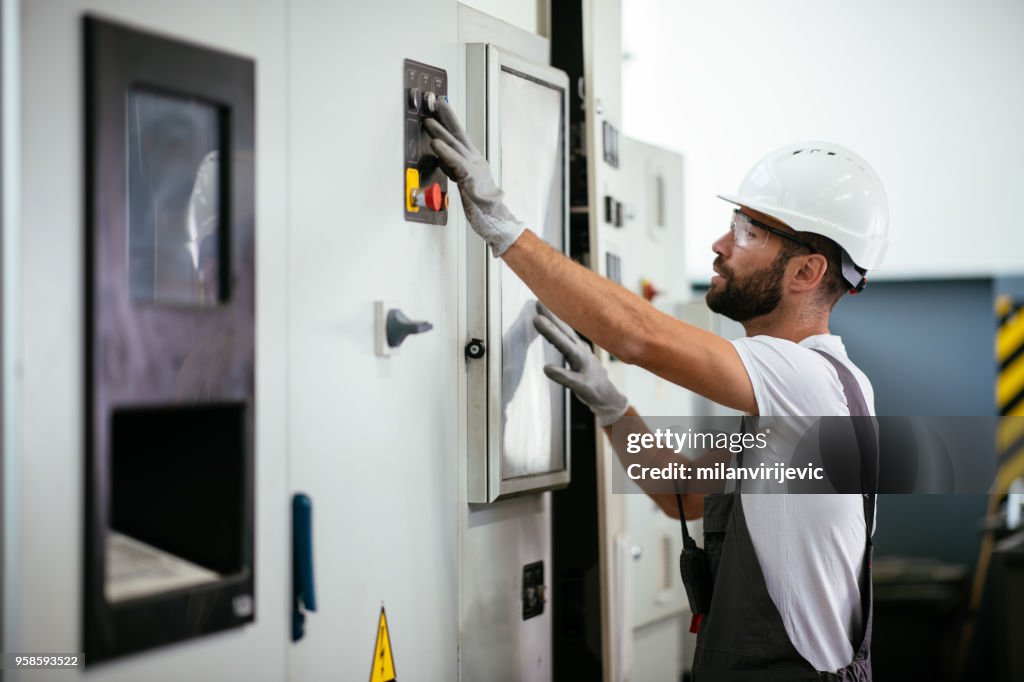 Industrial Technician Operating in Power Substation