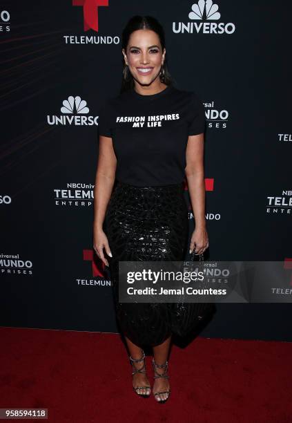 Actor Gaby Espino attends the 2018 Telemundo Upfront at the Park Avenue Armory on May 14, 2018 in New York City.