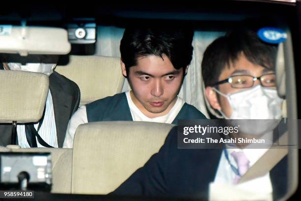Haruka Kobayashi enters a police station on May 14, 2018 in Niigata, Japan. A 23-year-old man was arrested in connection with the death of a...