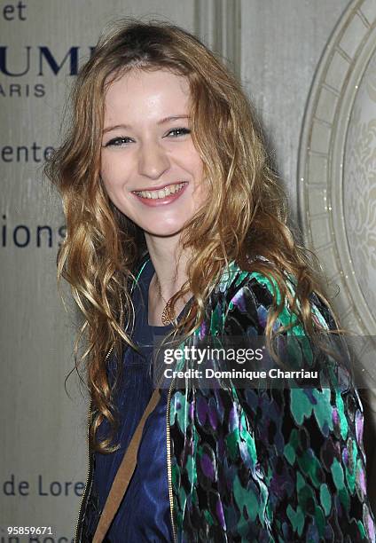 Actress Christa Theret attends the Chaumet's cocktail party for Cesar's Revelations on January 18, 2010 in Paris, France.