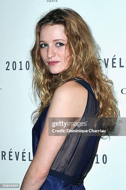 Actress Christa Theret attends the Chaumet's cocktail party for Cesar's Revelations on January 18, 2010 in Paris, France.