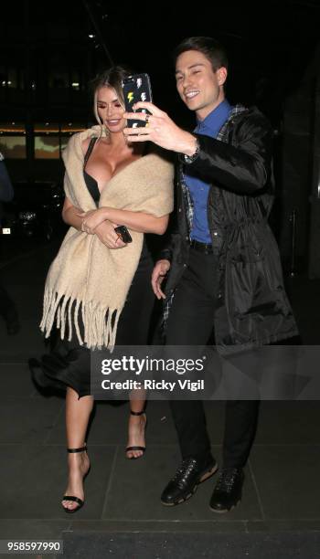 Chloe Sims and Joey Essex seen attending NHS Heroes Awards at London Hilton Park Lane on May 14, 2018 in London, England.