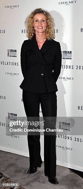 Actress Alexandra Lamy attends the Chaumet's cocktail party for Cesar's Revelations on January 18, 2010 in Paris, France.