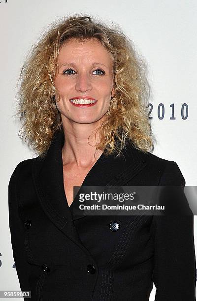 Actress Alexandra Lamy attends the Chaumet's cocktail party for Cesar's Revelations on January 18, 2010 in Paris, France.