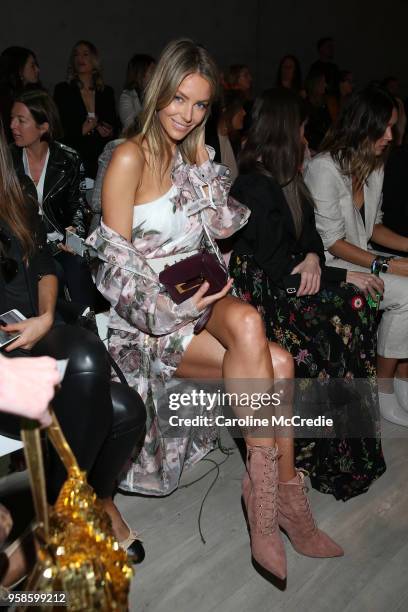 Jennifer Hawkins attends the We Are Kindred show at Mercedes-Benz Fashion Week Resort 19 Collections at Carriageworks on May 15, 2018 in Sydney,...