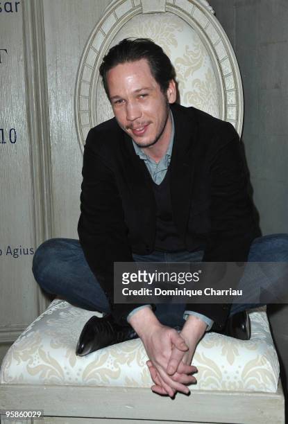 Actor Reda Kateb attends the Chaumet's cocktail party for Cesar's Revelations on January 18, 2010 in Paris, France.