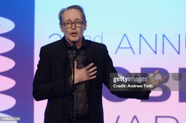 Actor Steve Buscemi onstage at The 22nd Annual Webby Awards at Cipriani Wall Street on May 14, 2018 in New York City.