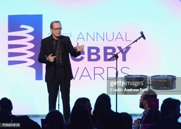 Actor Steve Buscemi onstage at The 22nd Annual Webby Awards at Cipriani Wall Street on May 14, 2018 in New York City.