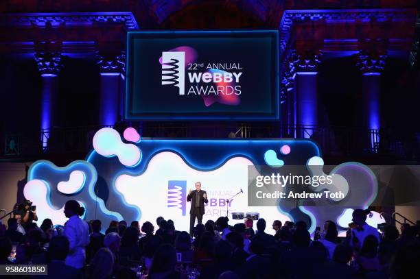 Actor Steve Buscemi onstage at The 22nd Annual Webby Awards at Cipriani Wall Street on May 14, 2018 in New York City.