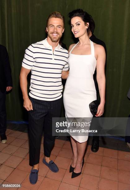 Derek Hough of World of Dance and Jaimie Alexander of Blindspot attend Entertainment Weekly & PEOPLE New York Upfronts celebration at The Bowery...