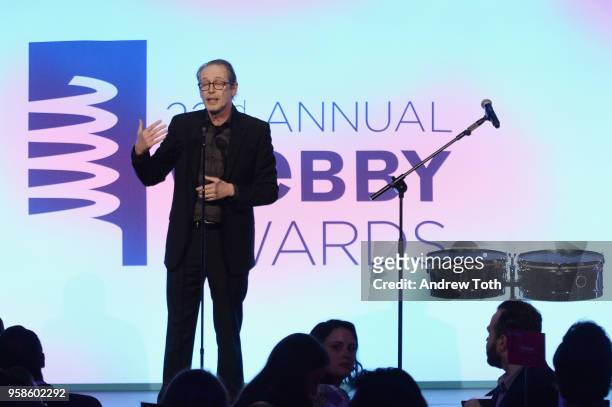 Actor Steve Buscemi onstage at The 22nd Annual Webby Awards at Cipriani Wall Street on May 14, 2018 in New York City.