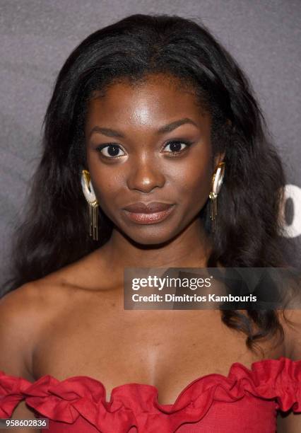 Ebonee Noel of Tremors attends Entertainment Weekly & PEOPLE New York Upfronts celebration at The Bowery Hotel on May 14, 2018 in New York City.