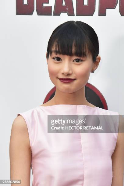 Actress Shioli Kutsuna attends the special screening of "Deadpool 2" at AMC Loews Lincoln Square in New York City on May 14, 2018