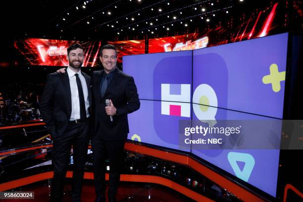 Live Semi Finals" Episode 1418A -- Pictured: Scott Rogowsky "HQ Trivia", Carson Daly --