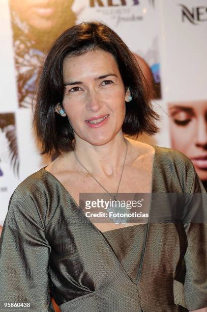 Cultural Affairs Minister Angeles Gonzalez Sinde arrives to Alicia Keys concert, at The Royal Theatre on January 18, 2010 in Madrid, Spain.