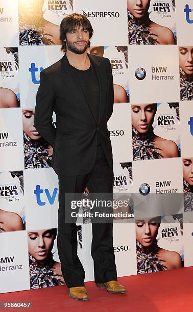 Dancer Joaquin Cortes arrives to Alicia Keys concert, at The Royal Theatre on January 18, 2010 in Madrid, Spain.