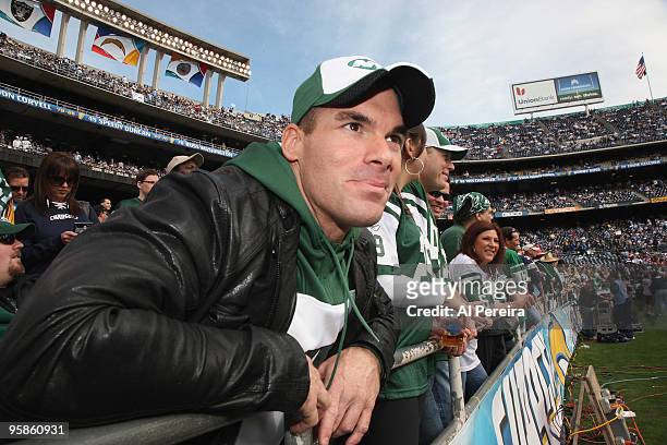 Actor Brandon Molale attends AFC Divisional Playoff game between the New York Jets and San Diego Chargers at Qualcomm Stadium on January 17, 2010 in...