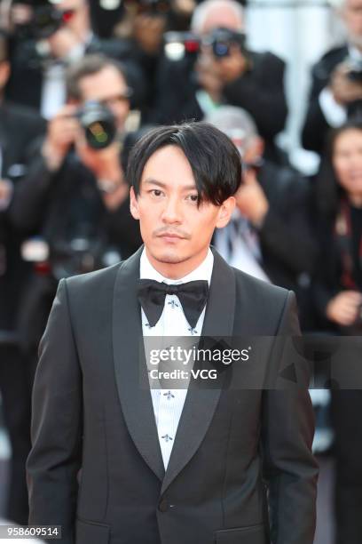 Actor Chang Chen attends the screening of 'Ash Is Purest White ' during the 71st annual Cannes Film Festival at Palais des Festivals on May 11, 2018...
