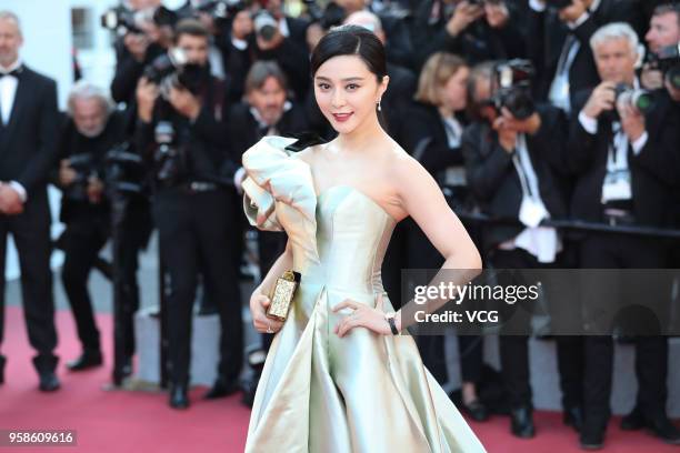 Actress Fan Bingbing attends the screening of 'Ash Is Purest White ' during the 71st annual Cannes Film Festival at Palais des Festivals on May 11,...