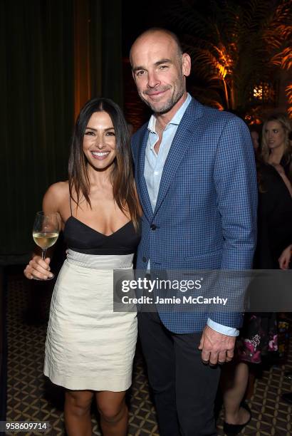 Sara Shahi and Paul Blackthorne attend Entertainment Weekly & PEOPLE New York Upfronts celebration at The Bowery Hotel on May 14, 2018 in New York...