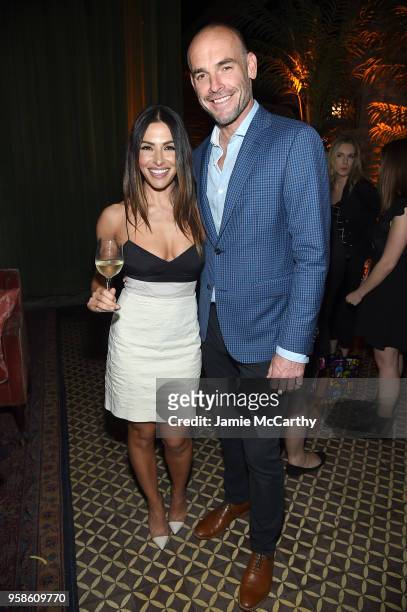 Sara Shahi and Paul Blackthorne attend Entertainment Weekly & PEOPLE New York Upfronts celebration at The Bowery Hotel on May 14, 2018 in New York...