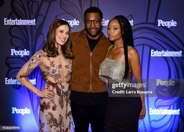 Marina Squerciati, Laroyce Hawkins and Yaya DaCosta attend Entertainment Weekly & PEOPLE New York Upfronts celebration at The Bowery Hotel on May 14,...