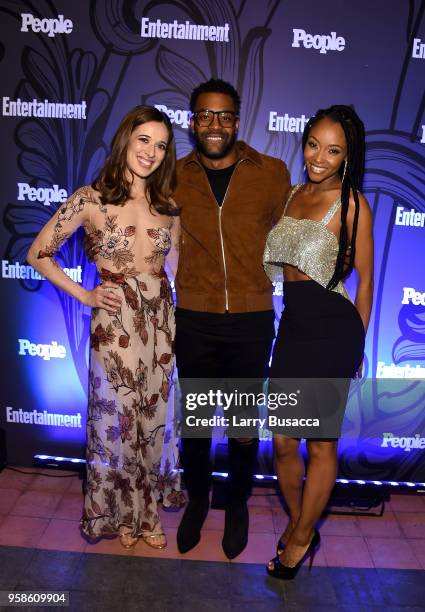 Marina Squerciati, Laroyce Hawkins and Yaya DaCosta attend Entertainment Weekly & PEOPLE New York Upfronts celebration at The Bowery Hotel on May 14,...