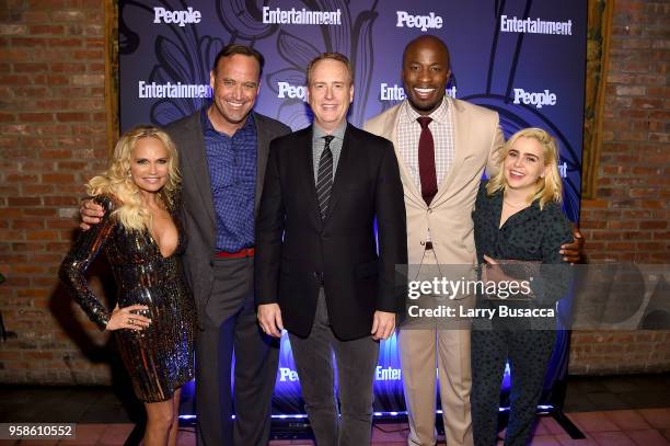 Kristin Chenoweth, Matt Iseman, Robert Greenblatt, Akbar Gbaja-Biamila and Mae Whitman attend Entertainment Weekly & PEOPLE New York Upfronts...