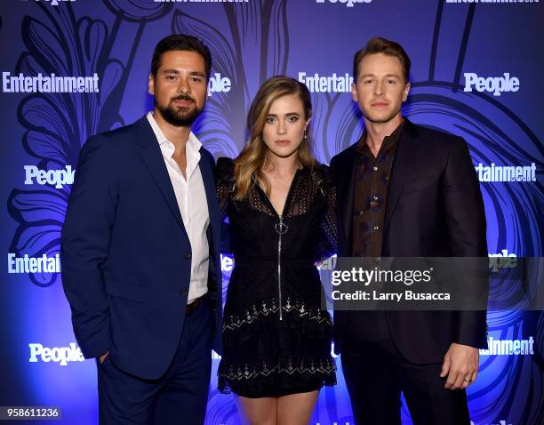 Ramirez, Melissa Roxburgh and Josh Dallas of Manifest attend Entertainment Weekly & PEOPLE New York Upfronts celebration at The Bowery Hotel on May...
