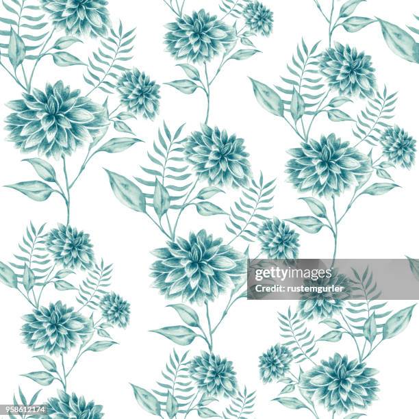 seamless watercolor pattern - selective colour stock illustrations