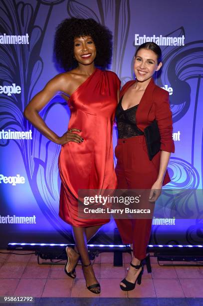 Sydelle Noel of Glow and Lili Mirojnick of The Good Fight attend Entertainment Weekly & PEOPLE New York Upfronts celebration at The Bowery Hotel on...
