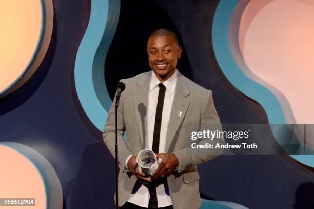 Isaiah Thomas onstage at The 22nd Annual Webby Awards at Cipriani Wall Street on May 14, 2018 in New York City.