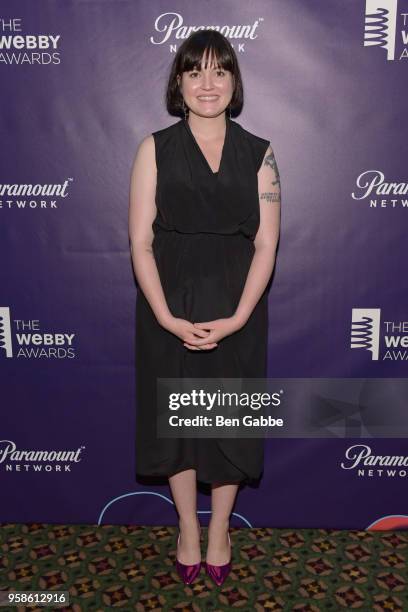 Susan Fowler poses backstage at The 22nd Annual Webby Awards at Cipriani Wall Street on May 14, 2018 in New York City.