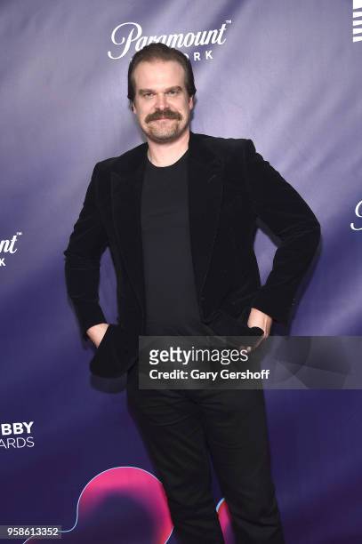 Recipient of The Special Achievement Award, actor David Harbour attends the 22nd Annual Webby Awards at Cipriani Wall Street on May 14, 2018 in New...