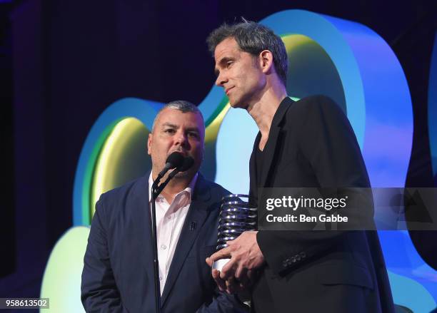 Aaron Royer onstage at The 22nd Annual Webby Awards at Cipriani Wall Street on May 14, 2018 in New York City.