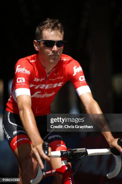Peter Stetina of The United States and Team Trek Segafredo at the start during stage two of the 13th Amgen Tour of California, a 157km stage from...