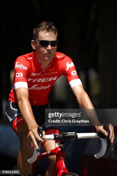 Peter Stetina of The United States and Team Trek Segafredo at the start during stage two of the 13th Amgen Tour of California, a 157km stage from...