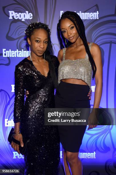 Yaya DaCosta attends Entertainment Weekly & PEOPLE New York Upfronts celebration at The Bowery Hotel on May 14, 2018 in New York City.