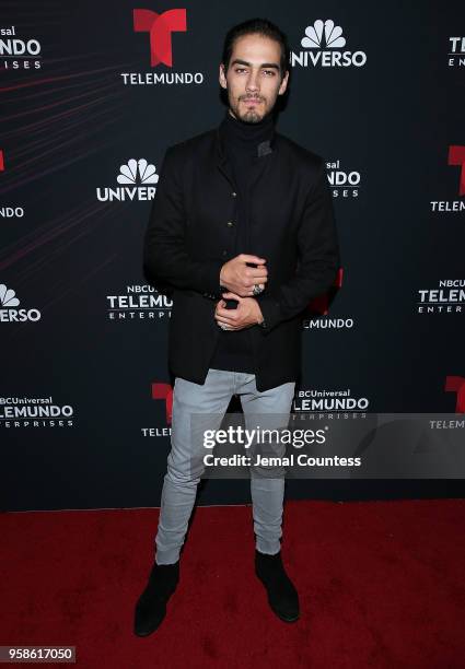 Singer Michel Duval attends the 2018 Telemundo Upfront at the Park Avenue Armory on May 14, 2018 in New York City.